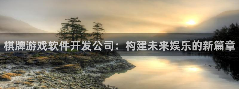 沐鸣2注册登录地址：棋牌游戏软件开发公司：构建未来娱乐的新篇章
