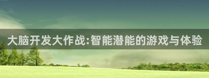 沐鸣2平台测速登录：大脑开发大作战:智能潜能的游戏与体验